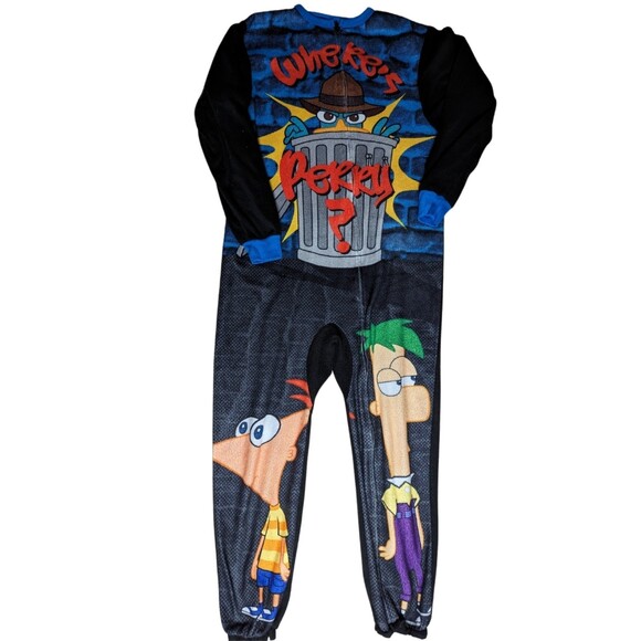 Phineas and Ferb Oneise Size Kids Medium - Picture 1 of 6